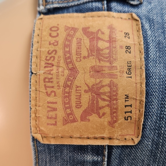 Levis Red Tag 511 Size 16 Reg 28 Jeans - Picture 16 of 17